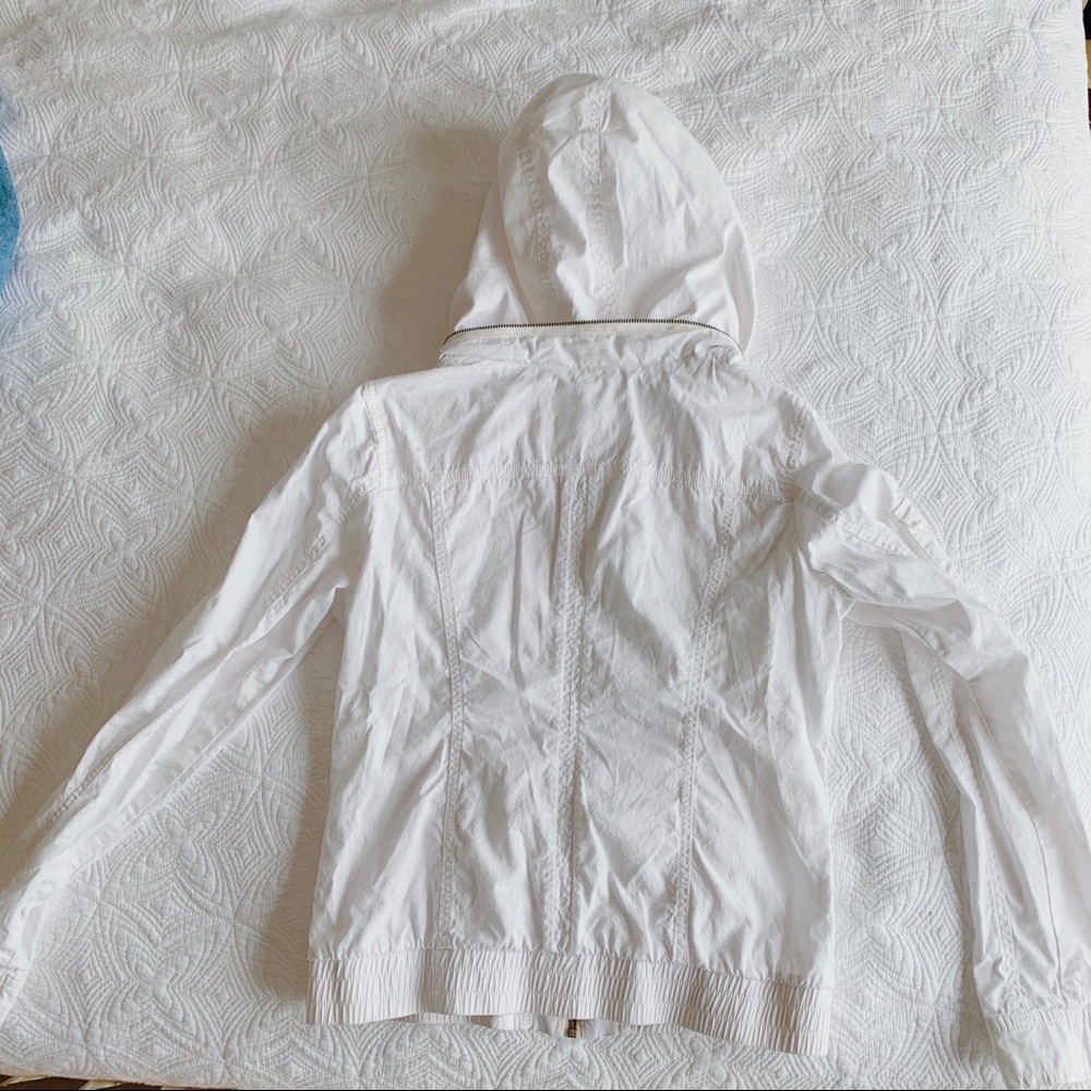 White Zip Up - Picture 2 of 4